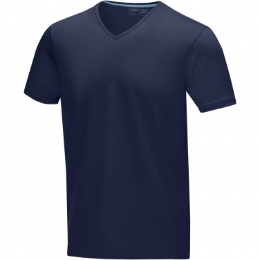 Logotrade mainoslahja tuotekuva: Kawartha short sleeve men's organic V-neck t-shirt