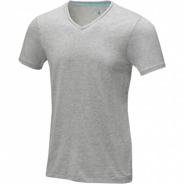 Logo trade liikelahjat mainoslahjat kuva: Kawartha short sleeve men's organic V-neck t-shirt