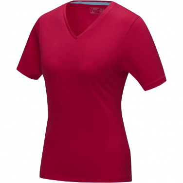 Logotrade mainoslahja ja liikelahja kuva: Kawartha short sleeve women's organic V-neck t-shirt