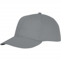 Ares 6 panel cap, Harmaa