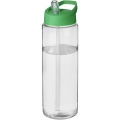 H2O Active® Vibe 850 ml -urheilujuomapullo kaatonokkakannella, Läpinäkyvä / vihreä