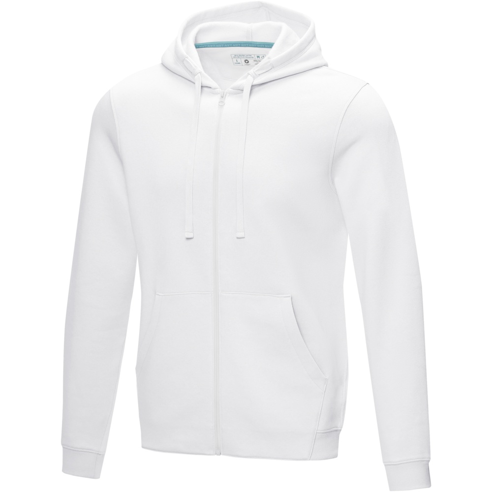 Logo trade liikelahja mainoslahja tuotekuva: Ruby men’s organic recycled full zip hoodie