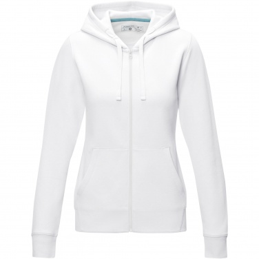 Logo trade liikelahjat tuotekuva: Ruby women’s organic recycled full zip hoodie