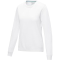 Jasper women’s organic recycled crewneck sweater, Valkoinen