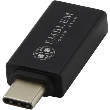 Logo trade mainostuote kuva: ADAPT alumiininen USB-C-USB-A 3.0 -sovitin