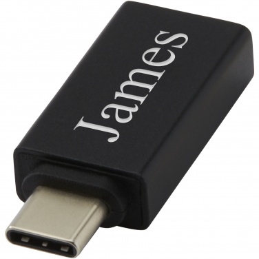 Logo trade mainoslahjat tuotekuva: ADAPT alumiininen USB-C-USB-A 3.0 -sovitin