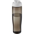 H2O Active® Eco Tempo 700 ml:n urheilujuomapullo läppäkannella, Valkoinen/hiili