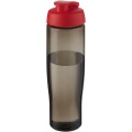 H2O Active® Eco Tempo 700 ml:n urheilujuomapullo läppäkannella, Punainen/hiili