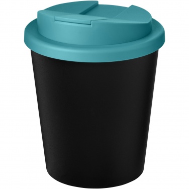 Logo trade mainostuote kuva: Americano® Espresso Eco 250 ml kahvimuki kierrätetystä materiaalista. Läikkymätön kansi.