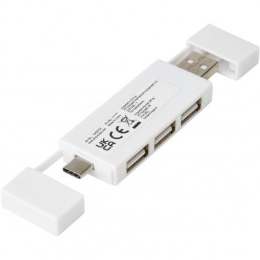 Logo trade mainoslahja ja liikelahja tuotekuva: Mulan Kaksois USB 2.0 -hubi