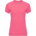 Bahrain naisten lyhythihainen urheilu-t-paita, Fluor Lady Pink