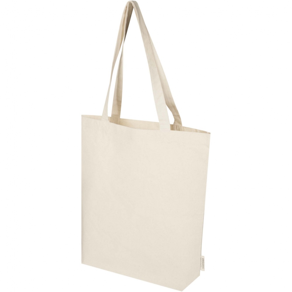 Logotrade mainoslahjat ja liikelahjat tuotekuva: Orissa 180 g/m² organic wide bottom tote bag 11L