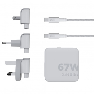 Logotrade mainoslahjat kuva: Xtorm XVC2067 GaNUltra 67 W matkalaturi 100 W USB-C PD -kaapelilla