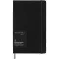 Moleskine Smart muistikirja L – viivoilla, Tasainen musta