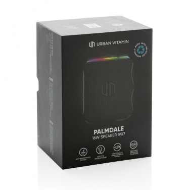 Logotrade liikelahja tuotekuva: Urban Vitamin Palmdale 16W kaiutin IPX7 RCS muovista