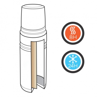 Logo trade mainoslahjat ja liikelahjat kuva: Kuparinen Swiss Peak Elite -termospullo - 1 l