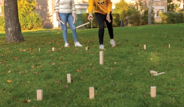 Logo trade liikelahja mainoslahja tuotekuva: Puinen kubb -setti