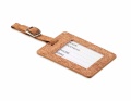 Cork luggage tag, Beige