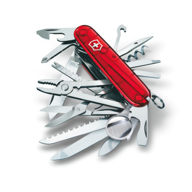 Logotrade liikelahjat mainoslahjat tuotekuva: Taskuveitsi SwissChamp läpinäkyvä Victorinox