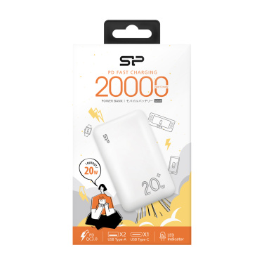 Logotrade liikelahja tuotekuva: Virtapankki Silicon Power QS58 20000 mAh