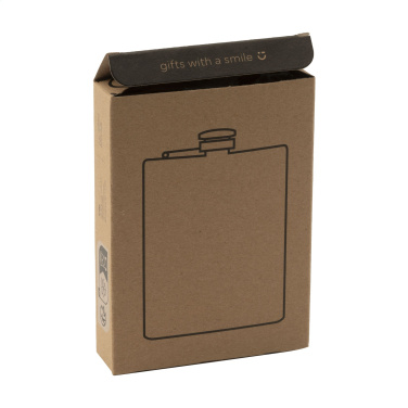 Logotrade mainostuote tuotekuva: Hipflask Bamboo 200 ml juomapullo