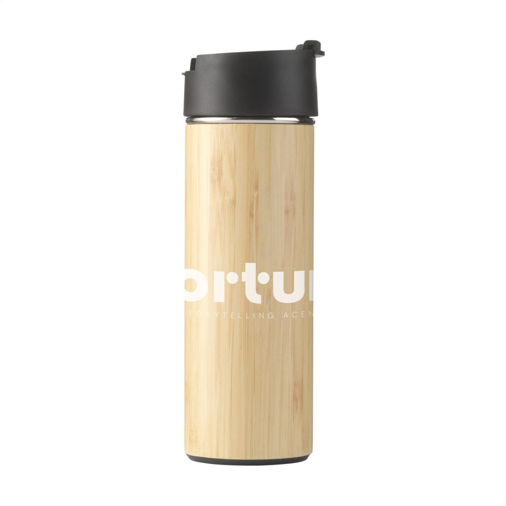 Logo trade mainostuote kuva: Sakura 360 ml bambu termopullo/termokuppi