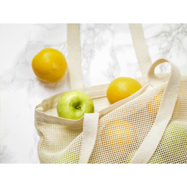 Logotrade liikelahja tuotekuva: Natura Organic Mesh Shopper (180 g/m²) ostoskassi