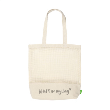 Logotrade liikelahja tuotekuva: Natura Organic Mesh Shopper (180 g/m²) ostoskassi