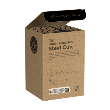 Logo trade mainoslahjat tuotekuva: Huevo RCS Recycled Steel Cup 350 ml lämpökuppi