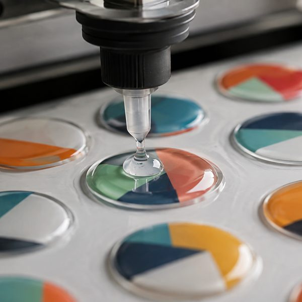 Autocollants résinés et doming 3D