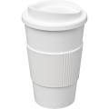 Americano® 350 ml izoliuotas stiklainis su rankena, Baltas