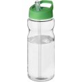 H2O Active® Base 650 ml sportinis buteliukas su snapeliu su dangteliu, Skaidrus / žalias