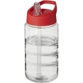 H2O Active® Bop 500 ml sportinis buteliukas su snapeliu su dangteliu, Skaidrus / raudonas