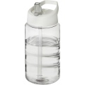 H2O Active® Bop 500 ml sportinis buteliukas su snapeliu su dangteliu, Skaidrus/baltas