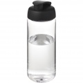 H2O Active® Octave Tritan™ 600 ml sportinis buteliukas su atverčiamu dangteliu, Skaidrus skaidrus / vientisas juodas