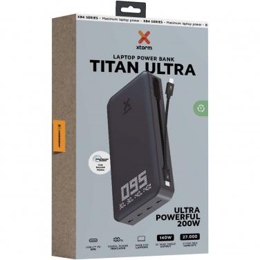 Logotrade reklaminiai produktai nuotrauka: Xtorm XB403 Titan Ultra 27 000 mAh 200 W nešiojamojo kompiuterio maitinimo blokas