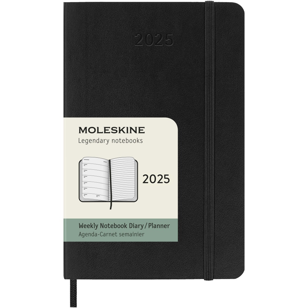 : Moleskine minkštu viršeliu 12 mėnesių savaitės PK planuotojas