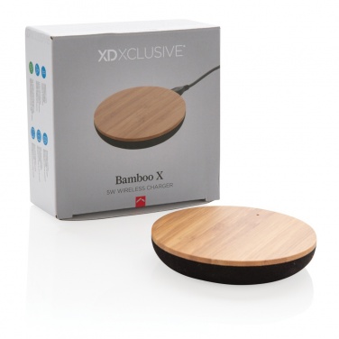 Logotrade reklaminės dovanos nuotrauka: Bamboo X 5W belaidis įkroviklis