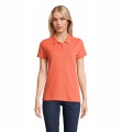 PLANET WOMEN Polo 170g, Pop oranžinė