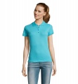 PASSION WOMEN POLO 170g, Atolas mėlynas