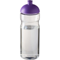 H2O Active® Eco Base 650 ml sportinis buteliukas su kupolu dangteliu, Skaidrus / violetinis