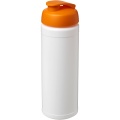 Baseline® Plus 750 ml sporta pudele ar pārslēdzamu vāku, Balts/oranžs