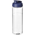 H2O Active® Vibe 850 ml sporta pudele ar pārslēdzamu vāku, Caurspīdīgs / zils