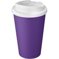 Americano® Eco 350 ml otrreizēji pārstrādāta bļodiņa ar necaurlaidīgu vāku, Violeta/Balta