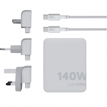 Logotrade ziemassvētku dāvanas foto: Xtorm XVC2140 GaN Ultra 140W ceļojumu lādētājs ar 240W USB-C PD kabeli