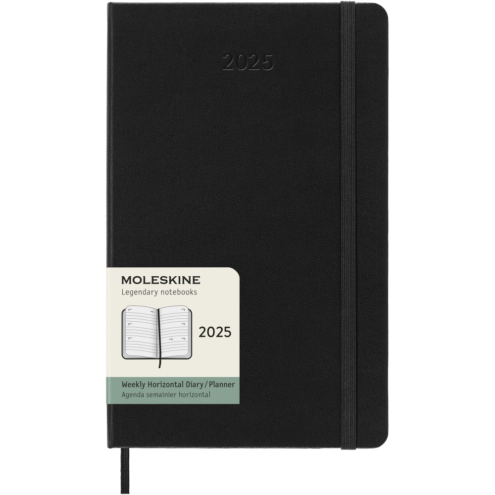 : Moleskine horizontālais cietais vāks 12 mēnešu L nedēļas plānotājs