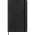 Moleskine 100% VEGEA® Boa L piezīmju grāmatiņa ar mīkstajiem vākiem - lineāls, Vienkrāsains melns