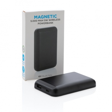 : Magnētiskā 5000 mAh 5W bezvadu barošanas akumulators