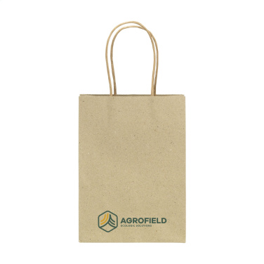 Logotrade logo dāvanas foto: Leaf It Bag pārstrādāts zāles papīrs (120 g/m²) S