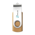 USB Twist Bamboo no noliktavā 4 GB, bambusa